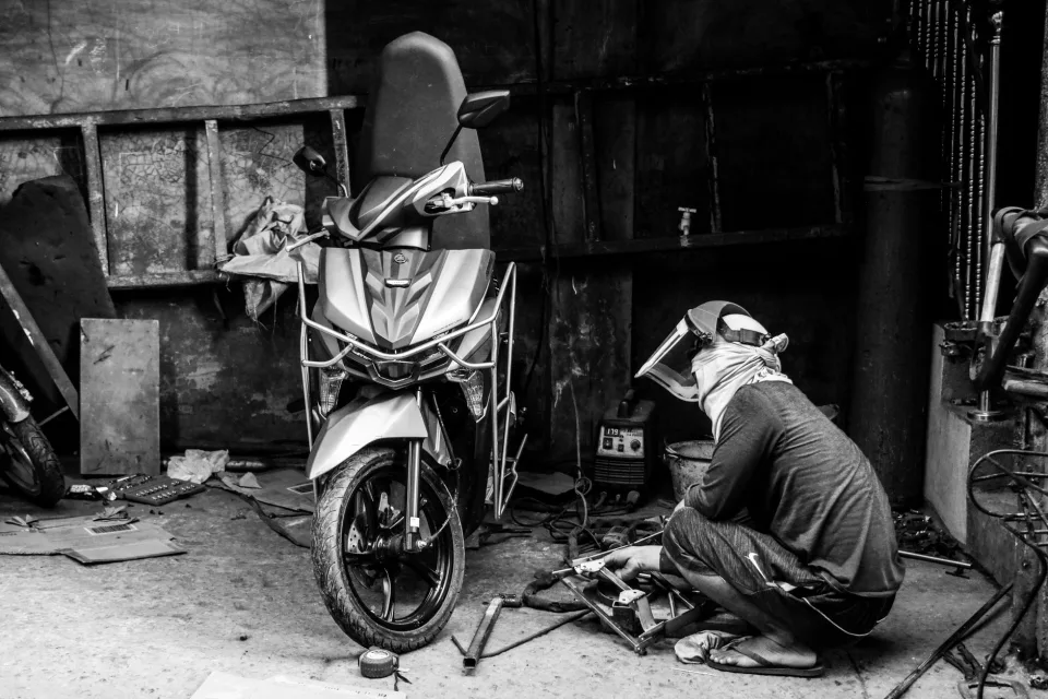 Khu rửa xe